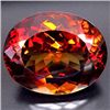 Image 1 : ENORMOUS 96.69ct UNHEATED Oval Facet IMPERIAL TOPAZ MWF