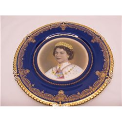 Aynsley plate "Coronation Queen Elizabeth"