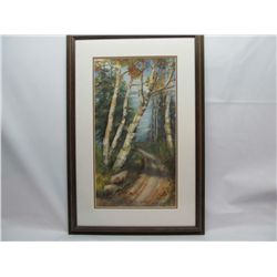 Watercolor "Birch Trees"