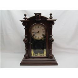 Mahogany cased mantle clock.