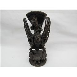 Hand carved wooden figure.