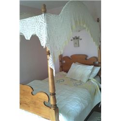 Early Canadian poster bed.