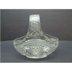 Lovely cut crystal basket.