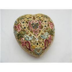 Unique heart shaped candy dish.