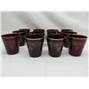 Image 1 : Ruby glass water glasses.