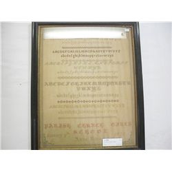 Framed Early Canadian Sampler