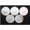 Image 2 : Silver Morgan $1 & Peace $1, Various Dates & Conditions, Low Grade, Lot of 5