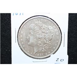 1891 Silver Morgan $1
