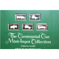 The Centennial Car Mini-Ingot Collection; Mercer, Peugeot, Stutz, Dodge & Hudson; Sterling Silver, T