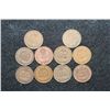 Image 2 : Indian Head Penny; Various Dates & Conditions, Lot of 10
