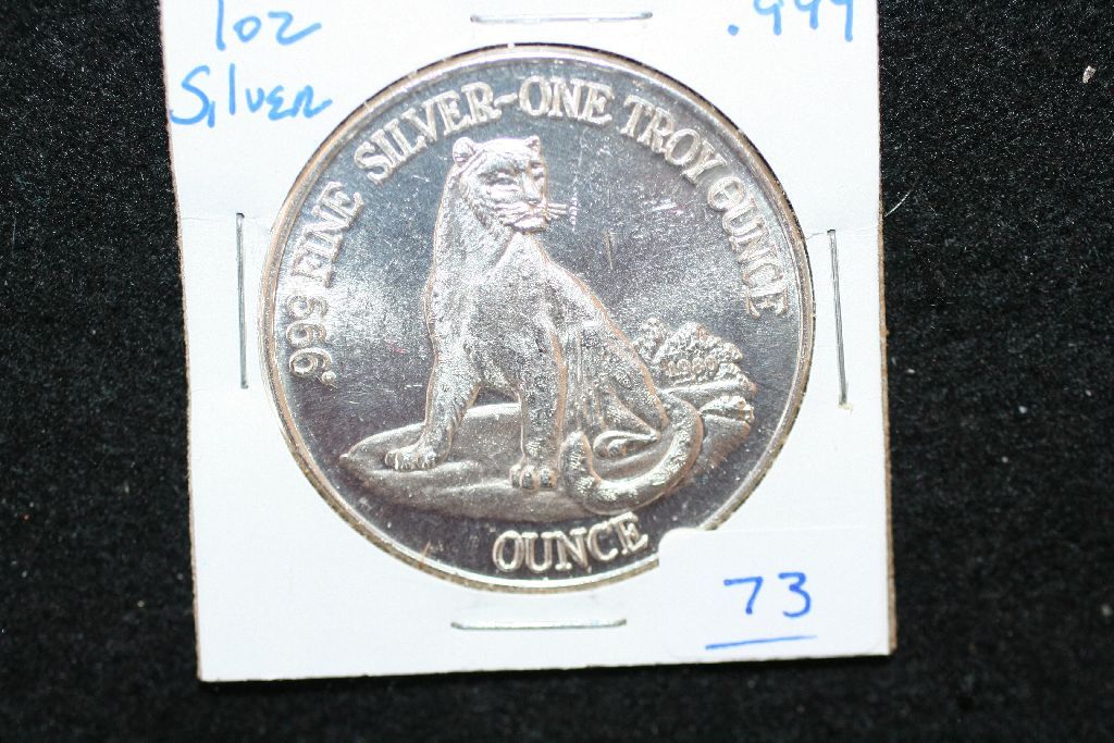 1980 USA Bicentennial Silver Round; .999 Fine Silver 1 Oz.