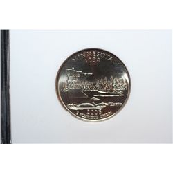 2005-D Minnesota State Quarter; NGC Graded MS67; SMS