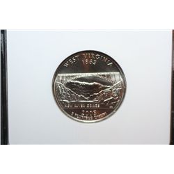 2005-D West Virginia State Quarter; NGC Graded MS67; SMS