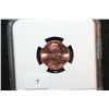 Image 2 : 2010 First Day Issue Union Shield Penny; NGC Graded Brilliant Uncirculated