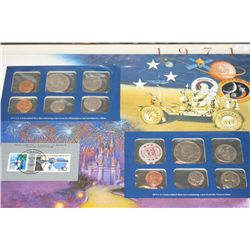 1971 US Mint Coin Set Commerating Apollo 15, P,D&S Mints, UNC W/Postal Stamp Dated 1992