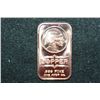 Image 1 : 2012 Copper Ingot; .999 Fine Copper 1 Oz.
