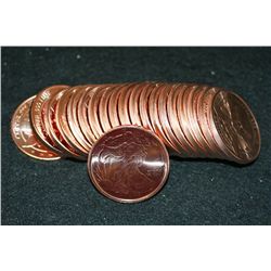 Copper Round; .999 Fine Copper 1 Oz., Roll, Lot of 20