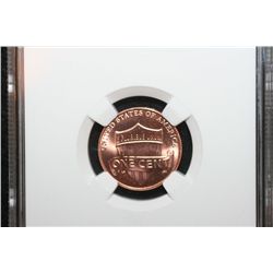 2010 First Day Issue Union Shield Penny; NGC Graded Brilliant Uncirculated