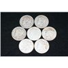 Image 1 : Silver Morgan $1 & Peace $1, Various Dates & Conditions, Low Grade, Lot of 7