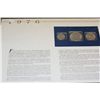 Image 2 : 1976-S US Mint Bicentennial 3-Coin Set; 40% Silver, W/Postal Stamp Dated 1993, UNC