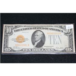 1928 United States Note $10, Gold Seal