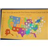 Image 1 : 1999-2008 State Quarter Map Collection; Complete