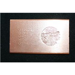 2011 Copper Ingot; .999 Fine Copper 1 Troy Pound