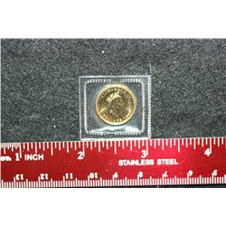 1999 Canada Mapleleaf $5 Gold Foreign Coin; 9999 Fine Gold 1/10th Oz.