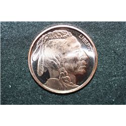 2012 "Buffalo Nickel" Copper Round; .999 Fine Copper 1 Oz.