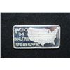 Image 2 : America The Beautiful Silver Ingot "Broadway"; .999 Fine Silver 1 Oz.