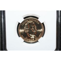 2008-D James Monroe-5th President $1; NGC Graded Brilliant Uncirculated