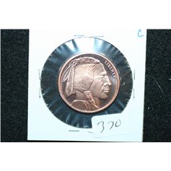 Golden State Mint "Buffalo Nickel" Copper Round; .999 Fine Copper 1/4 Oz.