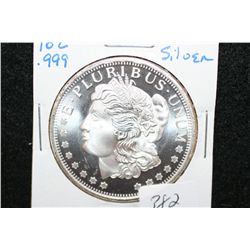 "Silver Morgan" Silver Round; .999 Fine Silver 1 Oz.