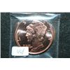 Image 1 : 2012 "Mercury Dime" Copper Round; .999 Fine Copper 1 Oz.