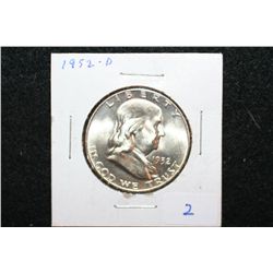 1952-D Ben Franklin Half Dollar