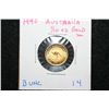 Image 1 : 1990 Australian $15 Gold Coin; The Australian Nugget-Red Kangaroo, 9999 Gold 1/10th Oz., B UNC