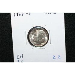 1952-S Roosevelt Dime; Choice BU