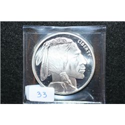 Golden State Mint  Buffalo Nickel  Silver Round; .999 Fine Silver 1 Oz.