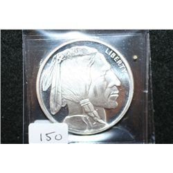 Golden State Mint "Buffalo Nickel" Silver Round; .999 Fine Silver 1 Oz.