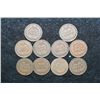 Image 2 : Indian Head One Cent; Various Dates & Conditions; Lot of 10