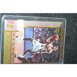 1997 NBA Topps Allen Iverson-Philadelphia 76'ers Basketball Trading Card