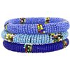 Image 1 : Trio of Blue Massai Bangles