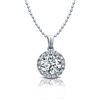 14k White Gold 1/4ct TDW Diamond Halo Necklace