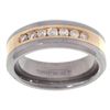 Tungsten/ 14k Gold Channel 1/2ct TDW Diamond Band