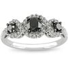 10k Gold 1ct TDW Black and White Diamond Ring