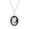 Sterling Silver Cameo Pendant Necklace Sterling Silver Cameo Pendant Necklace