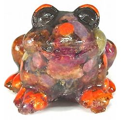 430.00ct Premium Natural Red Ruby Frog Statue (GEM-9735)