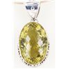 Image 1 : 175twc Lemon Citrine Sterling Pendant (JEW-3359)