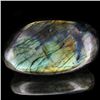 Image 1 : 630ct Large Polished Rainbow Labradorite Cabochon (MIN-001670)