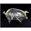 Image 3 : Handcrafted Glass Gilded PiginaPiginaPig (DEC-394)